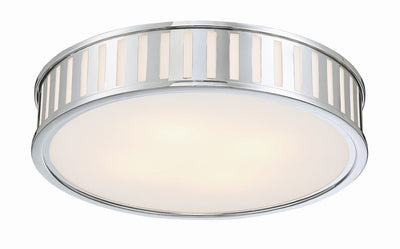 ##Antique Hardware## Kendal 4 Light Polished Nickel Flush Mount