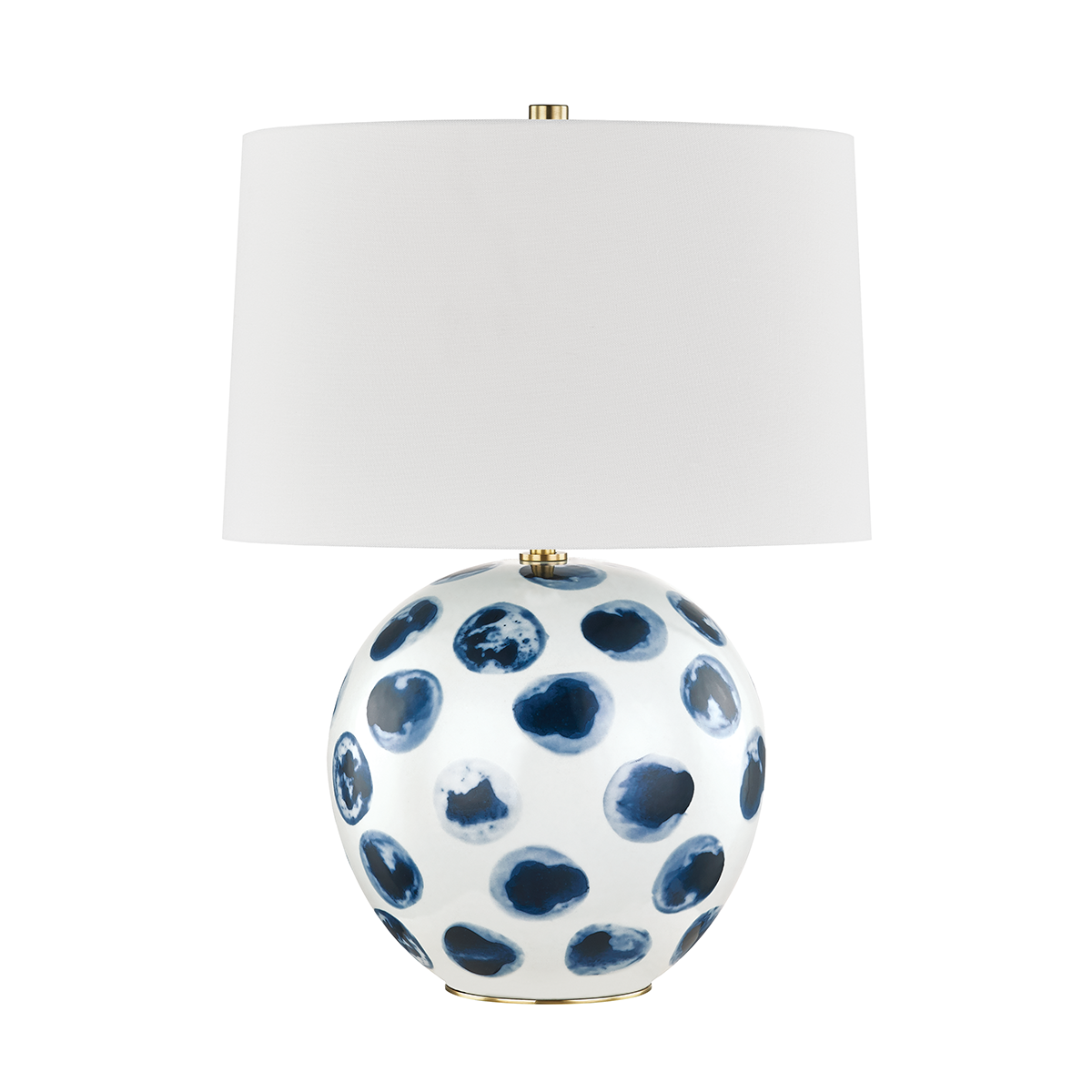 ##Antique Hardware## Blue Point Table Lamp