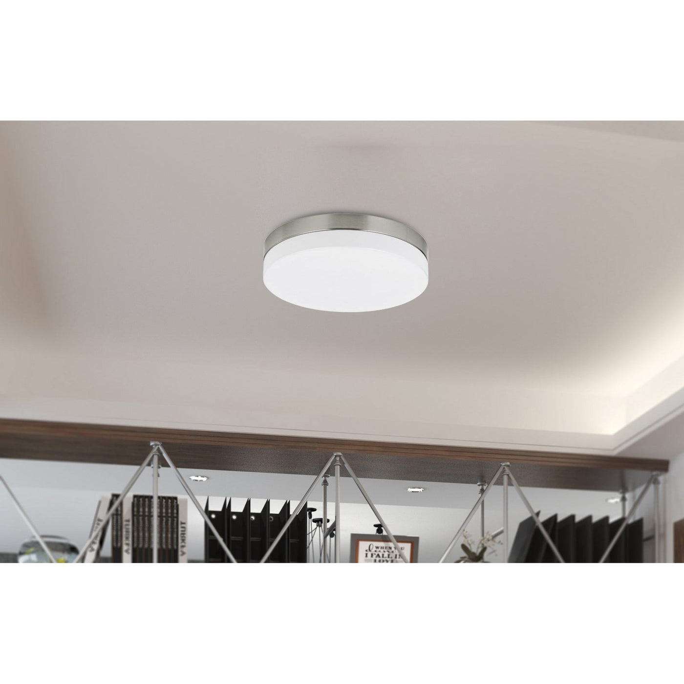 ##Antique Hardware## INTEGRATED LED 25W, 2000 LUMEN, 80 CRI, DIMMABLE CEILING FLUSH MOUNT WITH ACRYLIC DIFFUSER