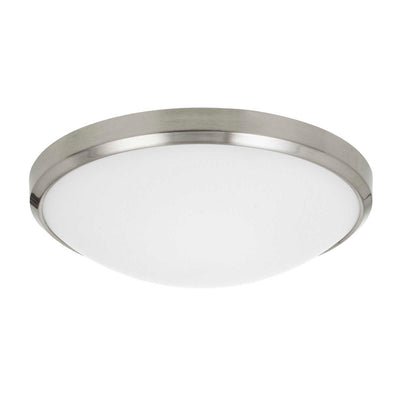 ##Antique Hardware## INTEGRATED LED 25W, 2000 LUMEN, 80 CRI, DIMMABLE CEILING FLUSH MOUNT WITH GLASS DIFFUSER