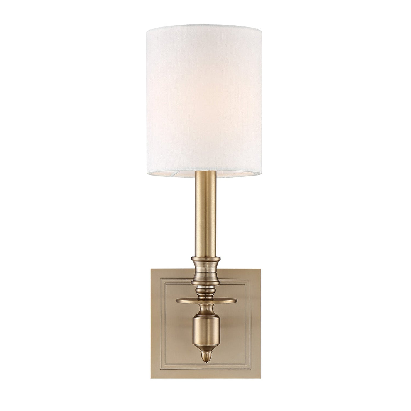 ##Antique Hardware## Lloyd 1 Light Aged Brass Sconce