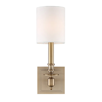 ##Antique Hardware## Lloyd 1 Light Aged Brass Sconce