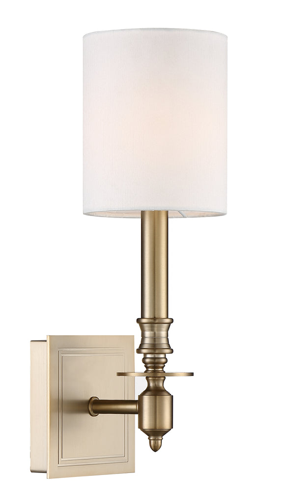 ##Antique Hardware## Lloyd 1 Light Aged Brass Sconce