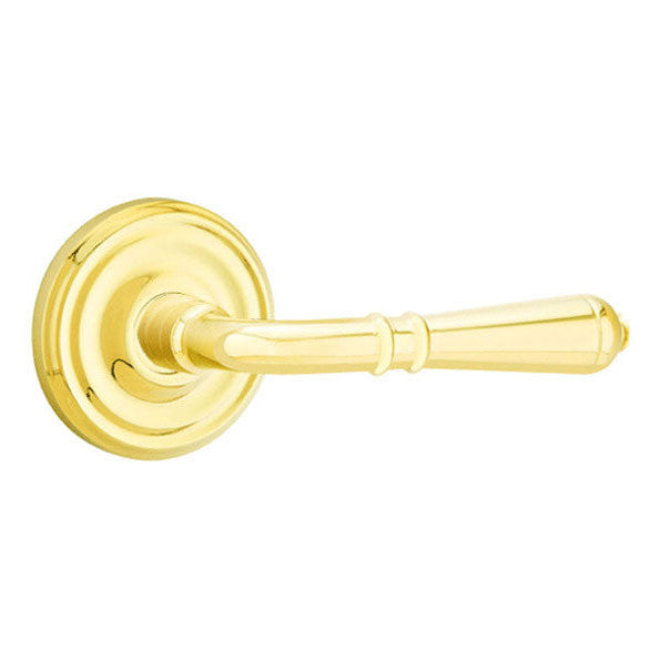 Antique Hardware Emtek Solid Brass Turino Lever With Regular Rosette (Many Finishes Available) EMTEK LEVER DOOR KNOB