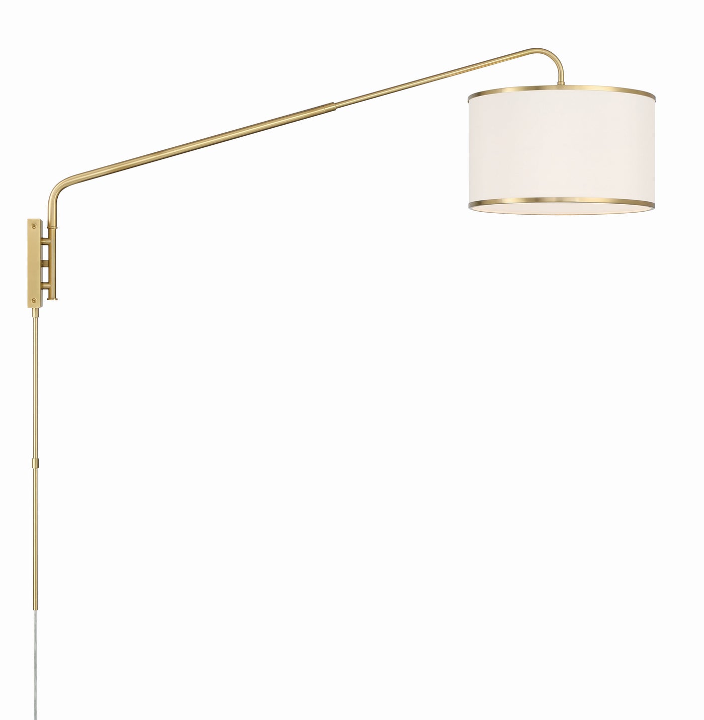 ##Antique Hardware## Mallory 1 Light Soft Brass Task Sconce