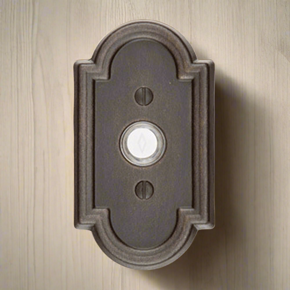 ##Antique Hardware## Emtek 2411 Doorbell Button With #11 Rosette (Several Finishes Available)