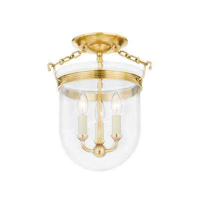 ##Antique Hardware## ROUSHAM Semi Flush