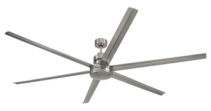 80" Mondo in Brushed Polished Nickel w/ Brushed Nickel Blades