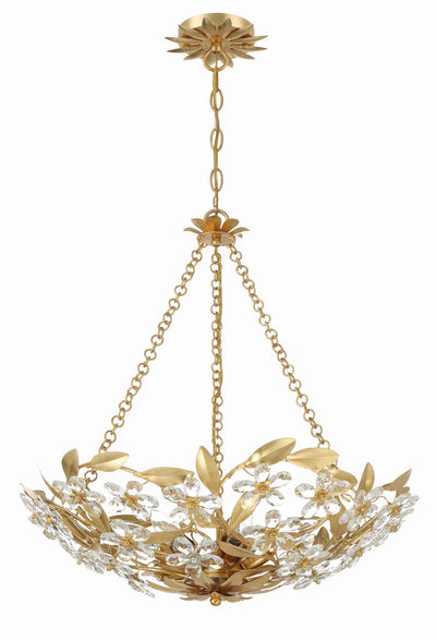 ##Antique Hardware## Marselle 6 Light Antique Gold Chandelier