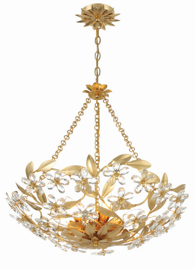 ##Antique Hardware## Marselle 6 Light Antique Gold Chandelier