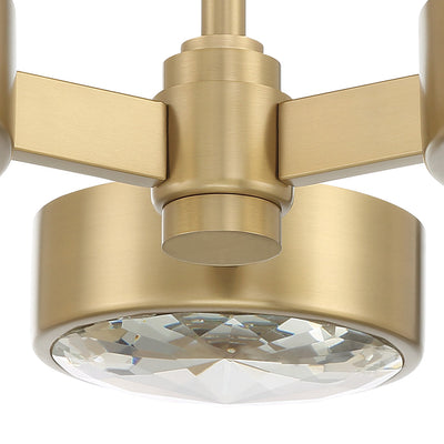 ##Antique Hardware## Orson 3 Light Modern Gold Semi Flush Mount