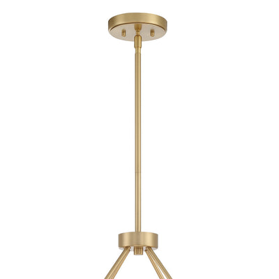 ##Antique Hardware## Orson 8 Light Modern Gold Chandelier