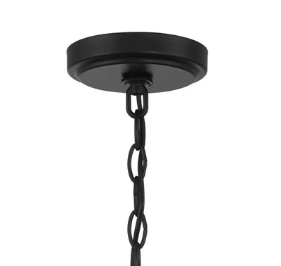 ##Antique Hardware## Vesi 5 Light Pendant in Flat Black