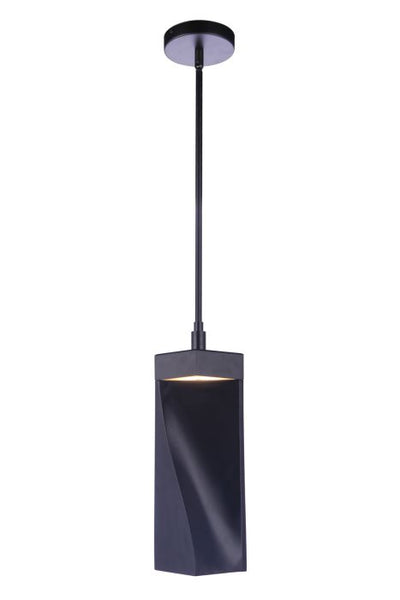 Antique Hardware Drama LED Mini Pendant in Flat Black Pendant