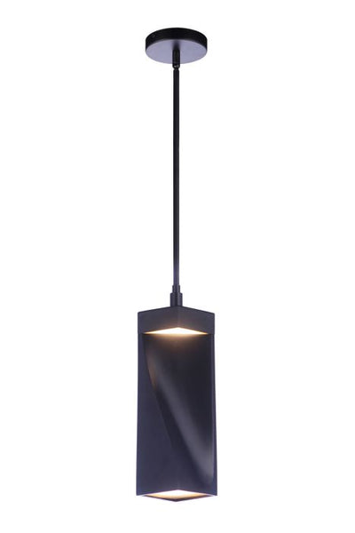 Antique Hardware Drama LED Mini Pendant in Flat Black Pendant