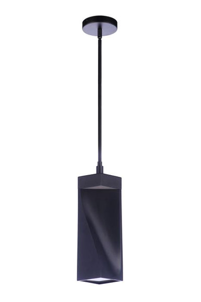 Antique Hardware Drama LED Mini Pendant in Flat Black Pendant