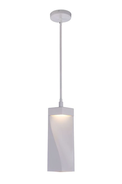 Antique Hardware Drama LED Mini Pendant in White Pendant