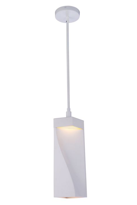 Antique Hardware Drama LED Mini Pendant in White Pendant