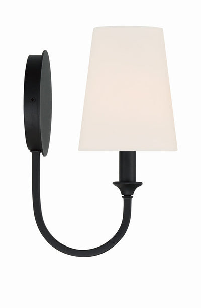 ##Antique Hardware## Payton 1 Light Black Forged Sconce