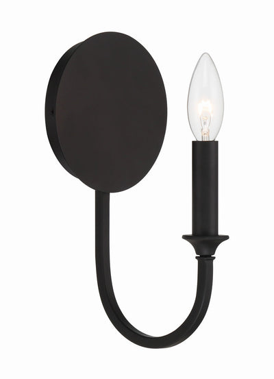 ##Antique Hardware## Payton 1 Light Black Forged Sconce