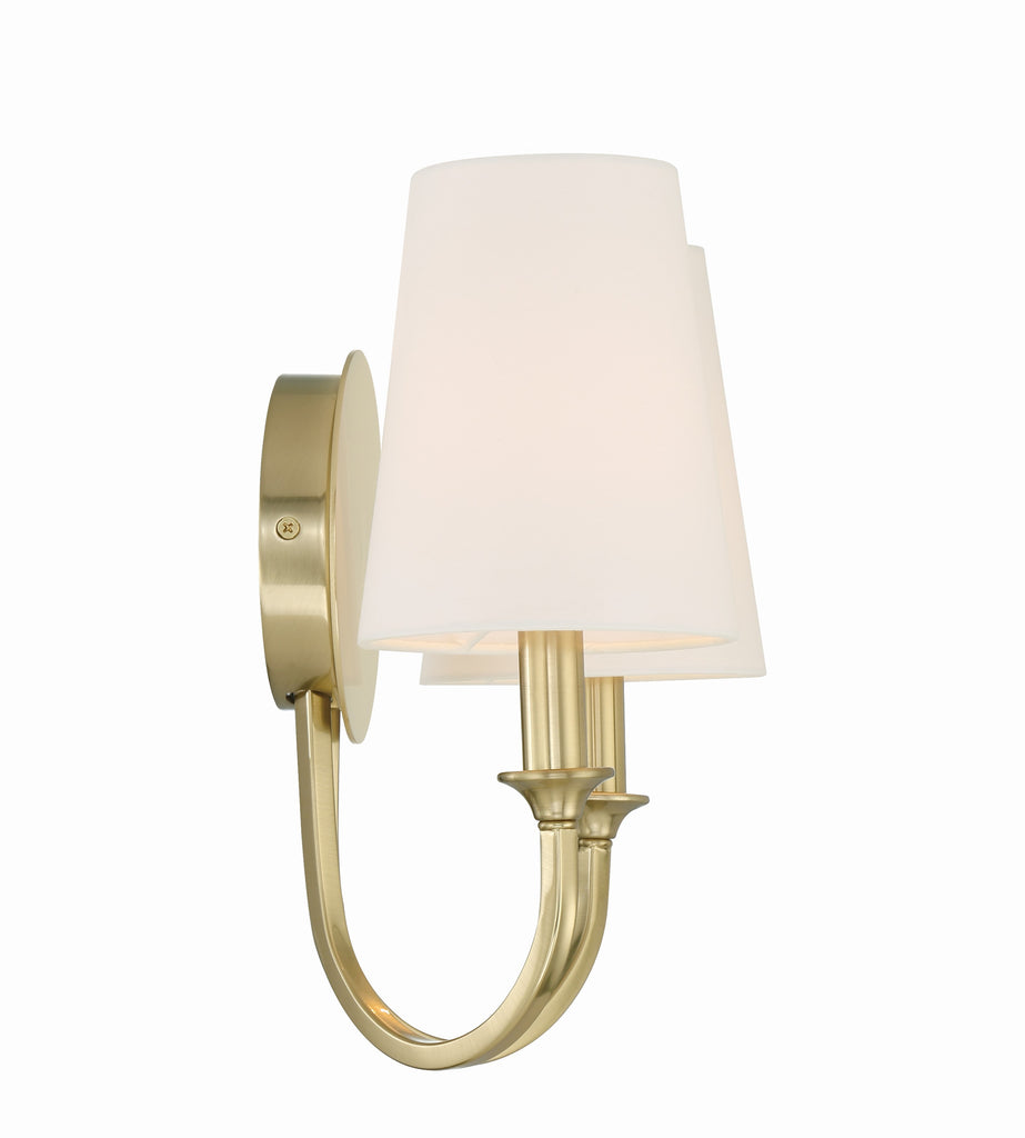 ##Antique Hardware## Payton 2 Light Vibrant Gold Sconce