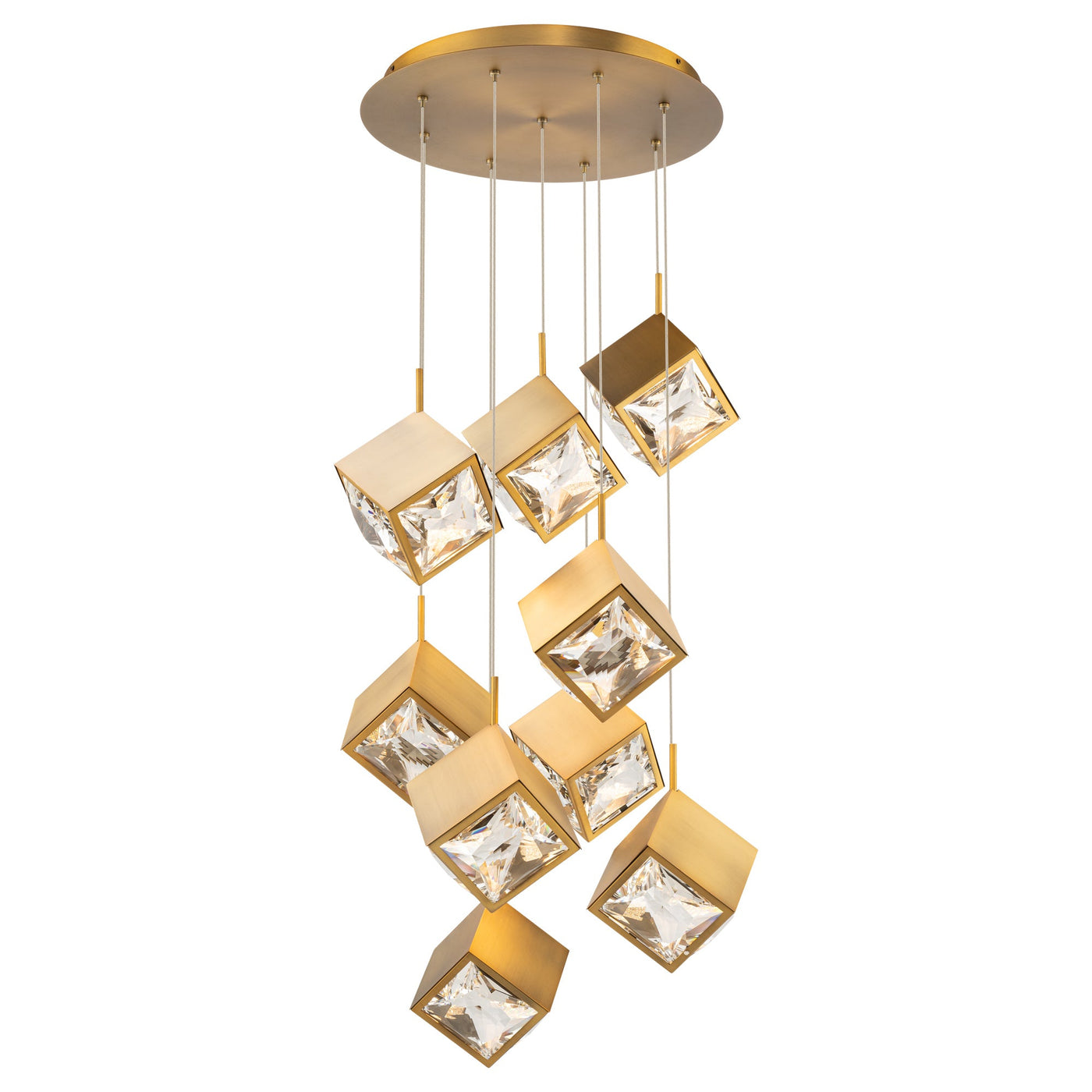 ##Antique Hardware## Ice Cube Multi-Light 4-CCT Pendant