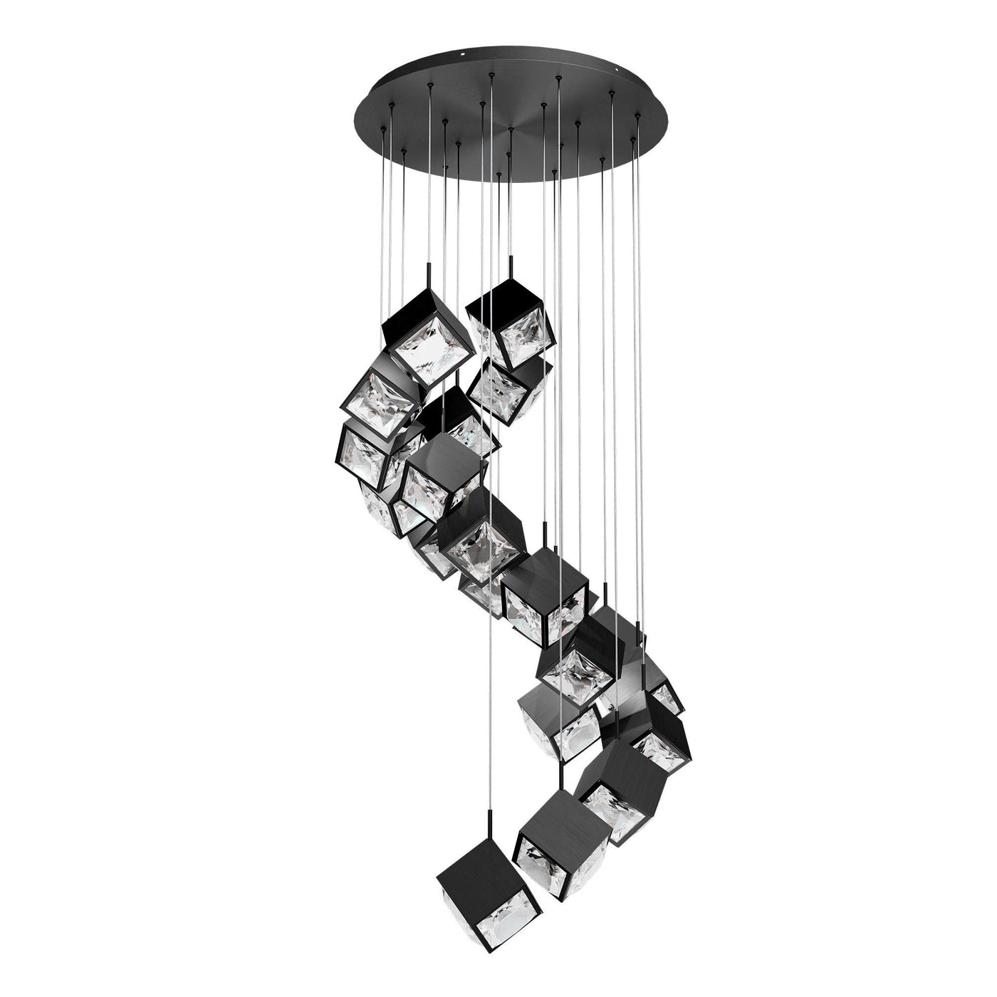 ##Antique Hardware## Ice Cube Multi-Light 4-CCT Pendant