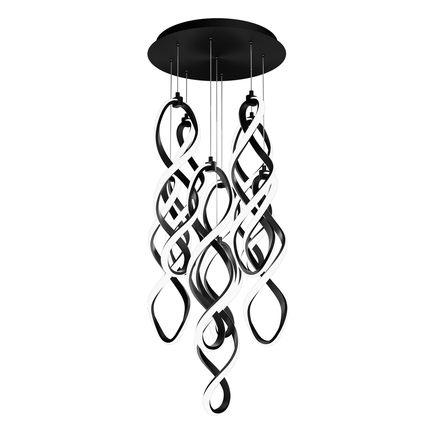 ##Antique Hardware## Interlace Multi-Light 4-CCT Pendant