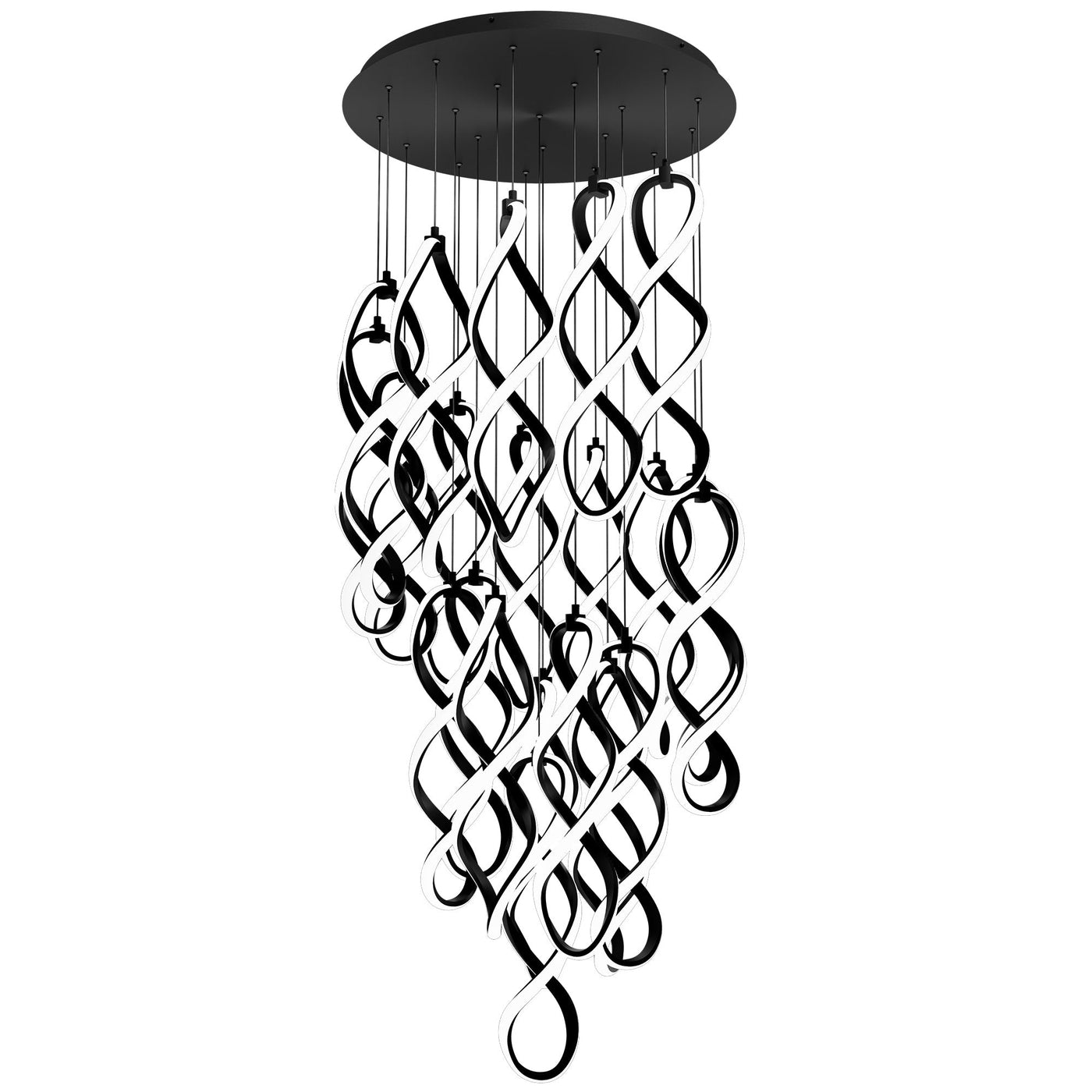 ##Antique Hardware## Interlace Multi-Light 4-CCT Pendant