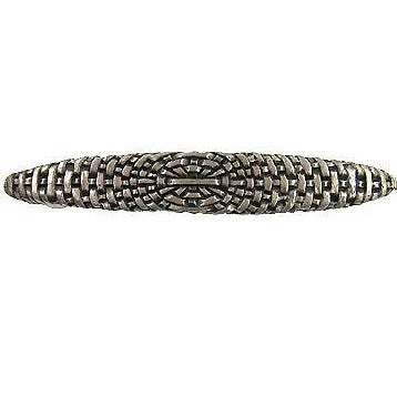 Antique Hardware 5 1/4 Inch (3 3/4 Inch c-c) Solid Pewter Antique Style Braided Basket Weave Pull CABINET PULL