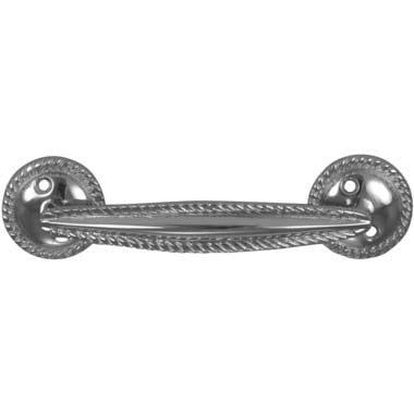 Antique Hardware 5 Inch Overall (3.75 c-c) Georgian Rope Style Solid Brass Pull (Several Finishes Available) CABINET PULL