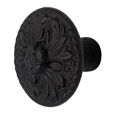 ##Antique Hardware## 1 1/2 Inch Solid Brass Designer Rococo Cabinet Knob (Several Finishes Available)