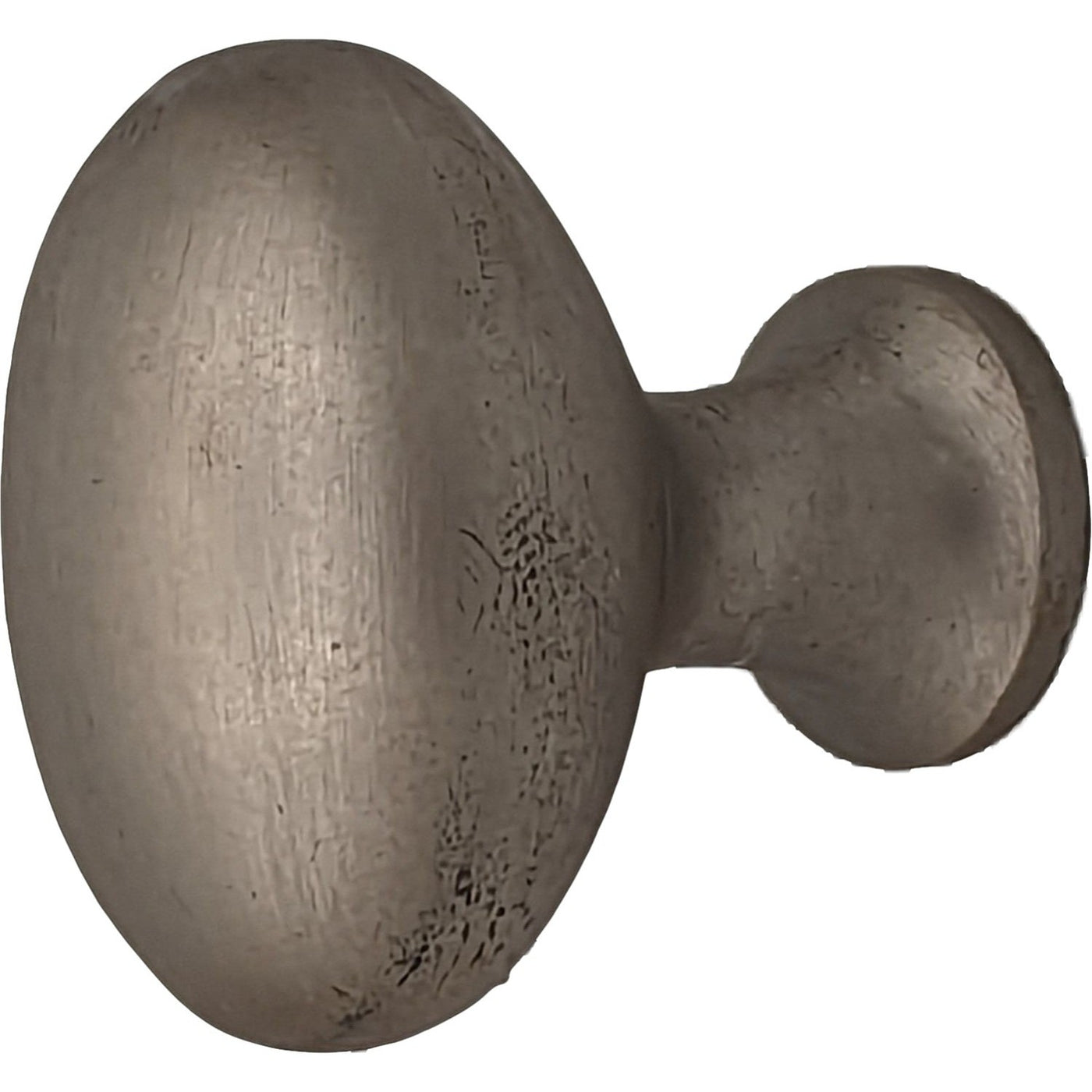 ##Antique Hardware## 1 1/4 Inch Solid Brass Traditional Egg Shaped Cabinet & Furniture Knob