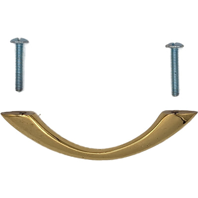 Antique Hardware 4 Inch Overall (3 Inch c-c) Solid Brass Traditional Cabinet & Furniture Pull CABINET PULL