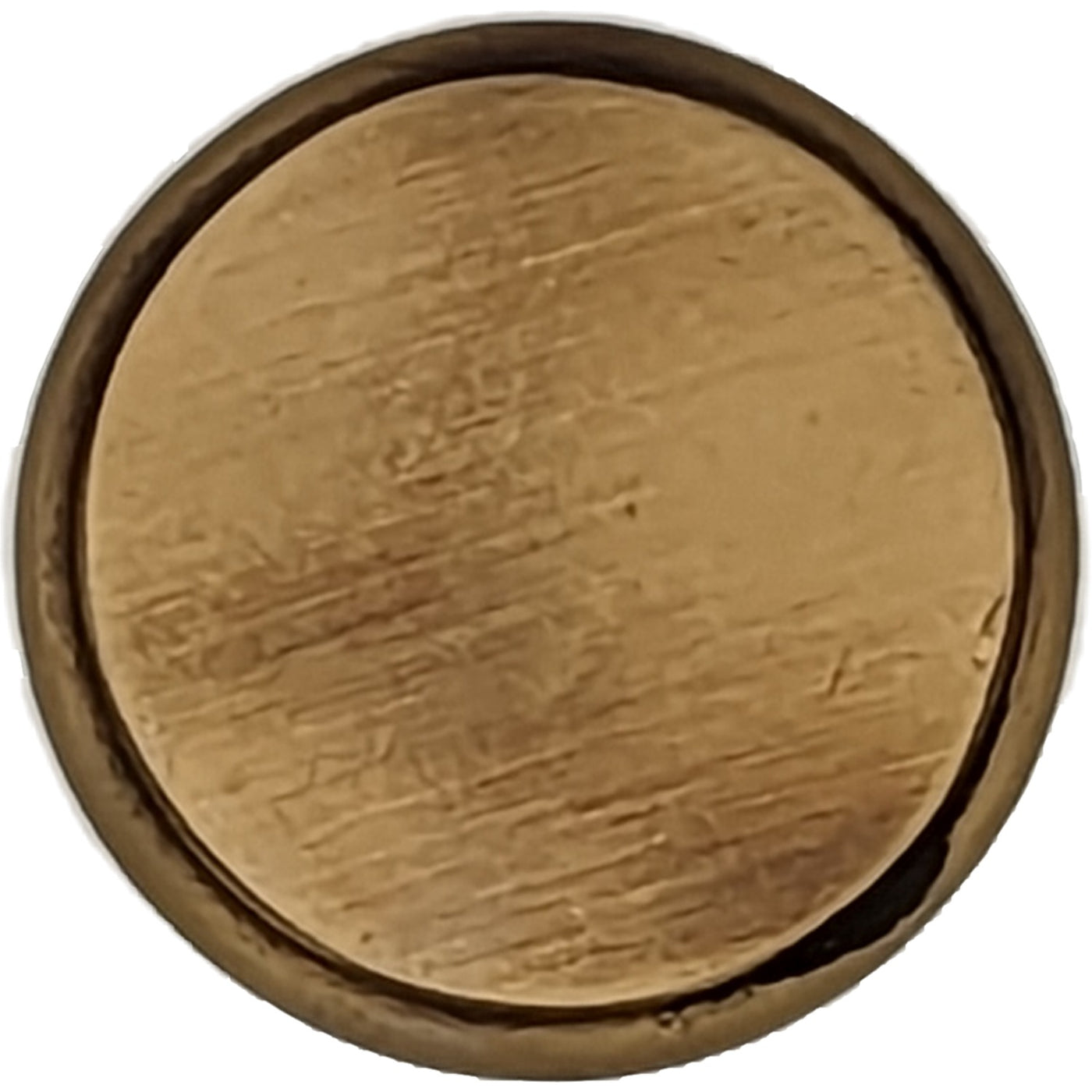 ##Antique Hardware## 1 1/4 Inch Traditional Brass Flat Top Round Cabinet & Furniture Knob