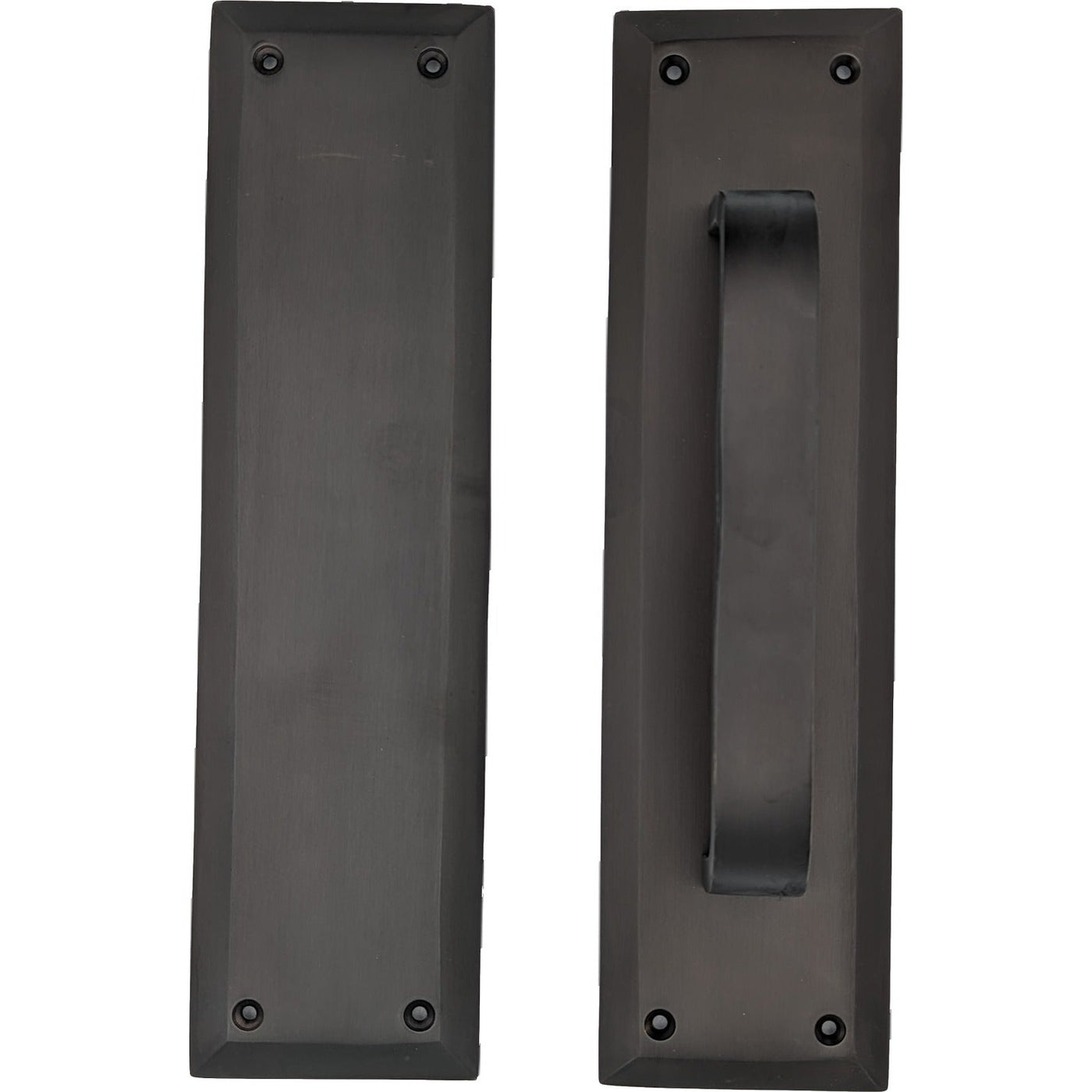 ##Antique Hardware## 10 Inch Quaker Style Pull and Push Plate Set (Several Finish Options)