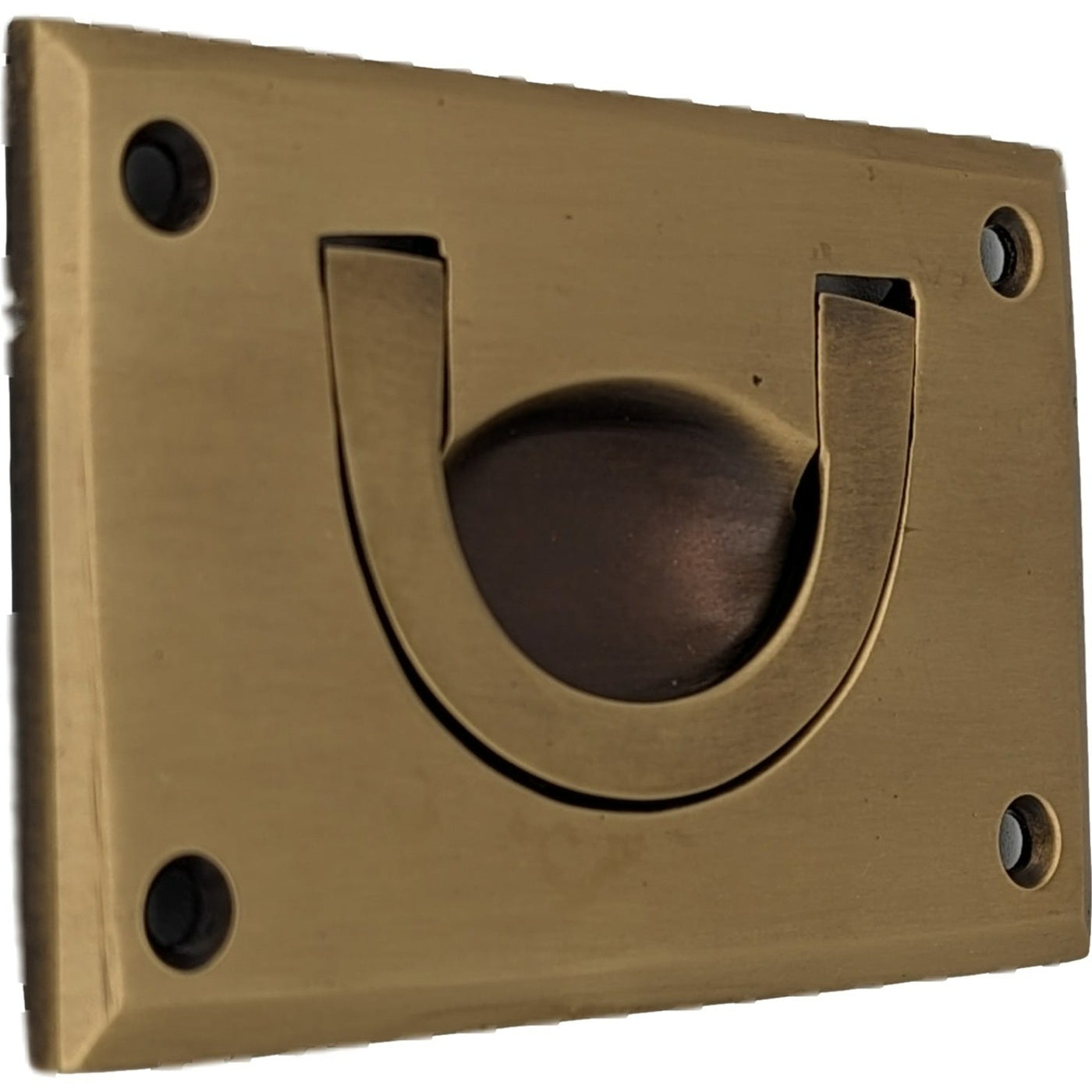 ##Antique Hardware## Solid Brass Recessed Drop Pull