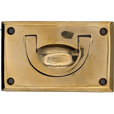 ##Antique Hardware## Solid Brass Recessed Drop Pull