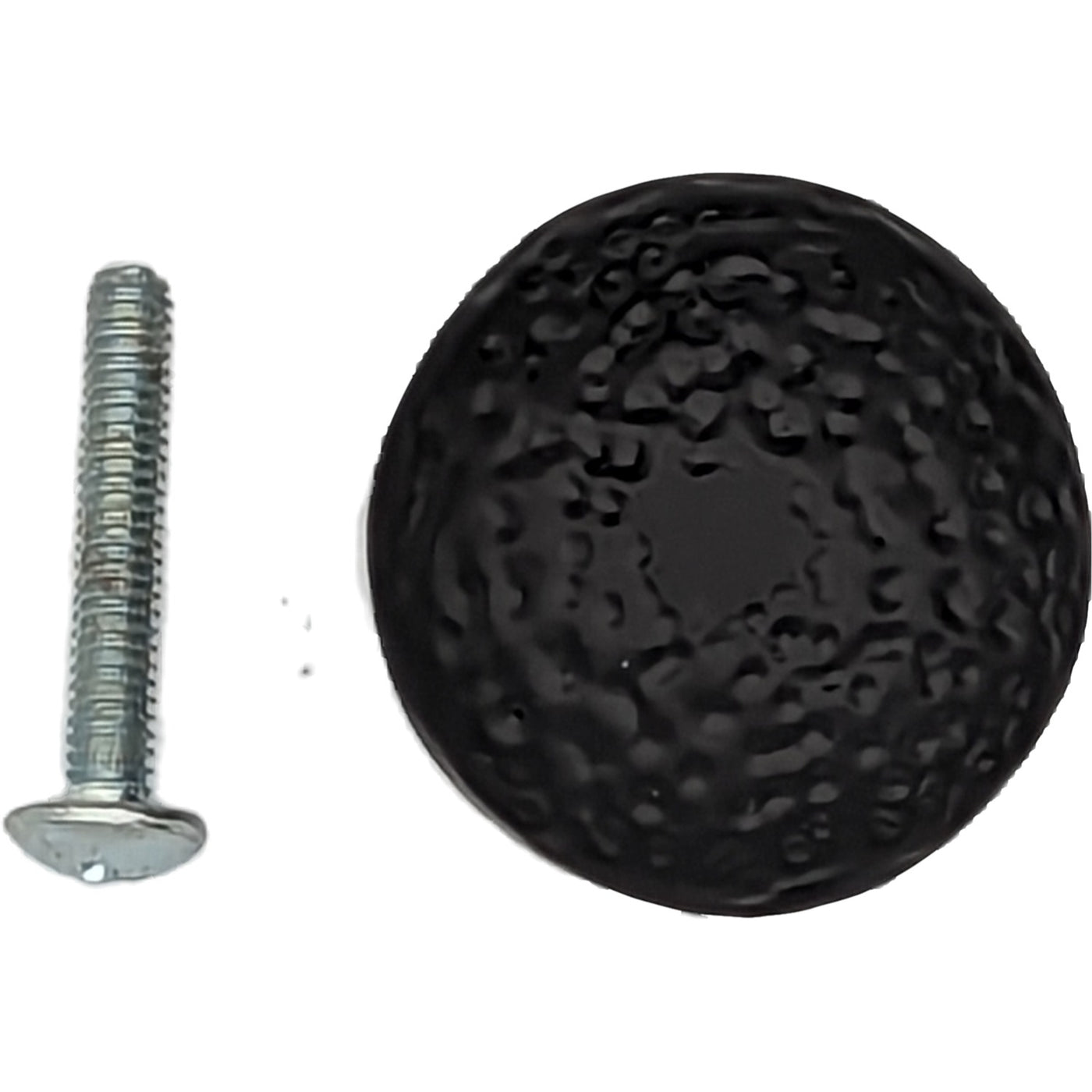 ##Antique Hardware## 1 1/8 Inch Iron Round Hammered Cabinet & Furniture Knob