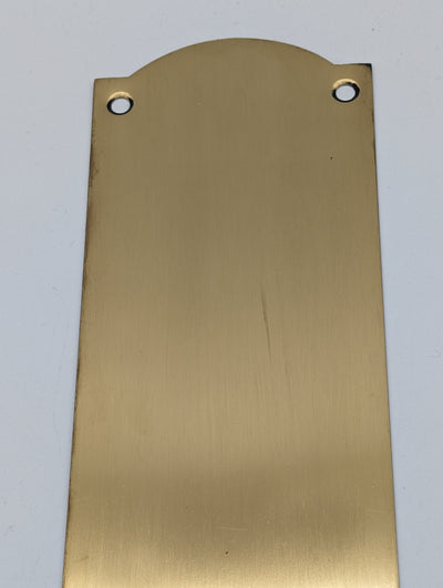 ##Antique Hardware## Open Box Sale Item 12 Inch Solid Brass Oval Push Plate (Antique Brass Finish)