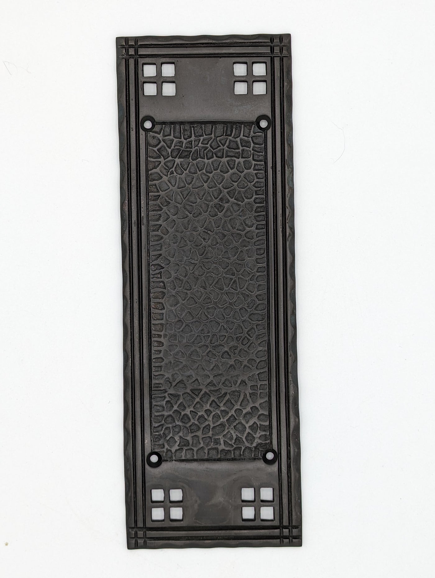 ##Antique Hardware## Open Box Sale Item 10 Inch Craftsman Style Push Plate (Oil Rubbed Bronze Finish)