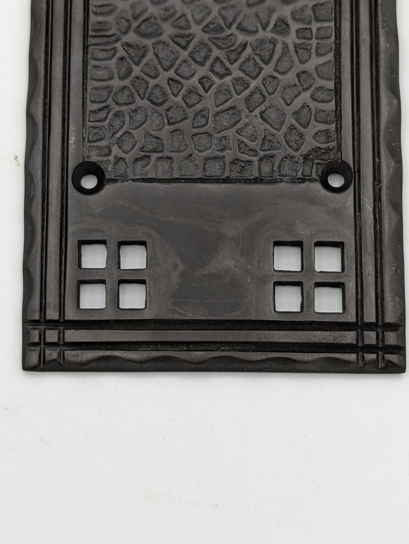 ##Antique Hardware## Open Box Sale Item 10 Inch Craftsman Style Push Plate (Oil Rubbed Bronze Finish)