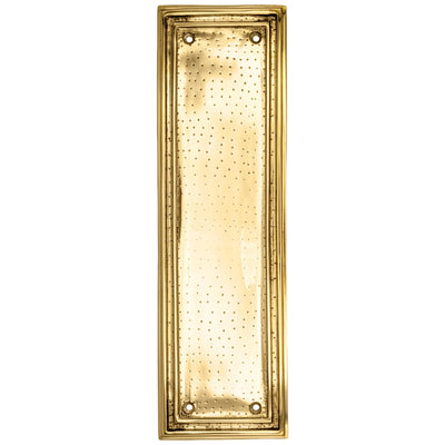 ##Antique Hardware## 10 Inch Solid Brass Classic Style Push Plate (Several Finishes Available)