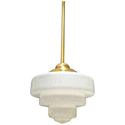 ##Antique Hardware## 34 1/2 Inch Manhattan Skyscraper Nouveau Style Bar Light (Satin Brass Finish)