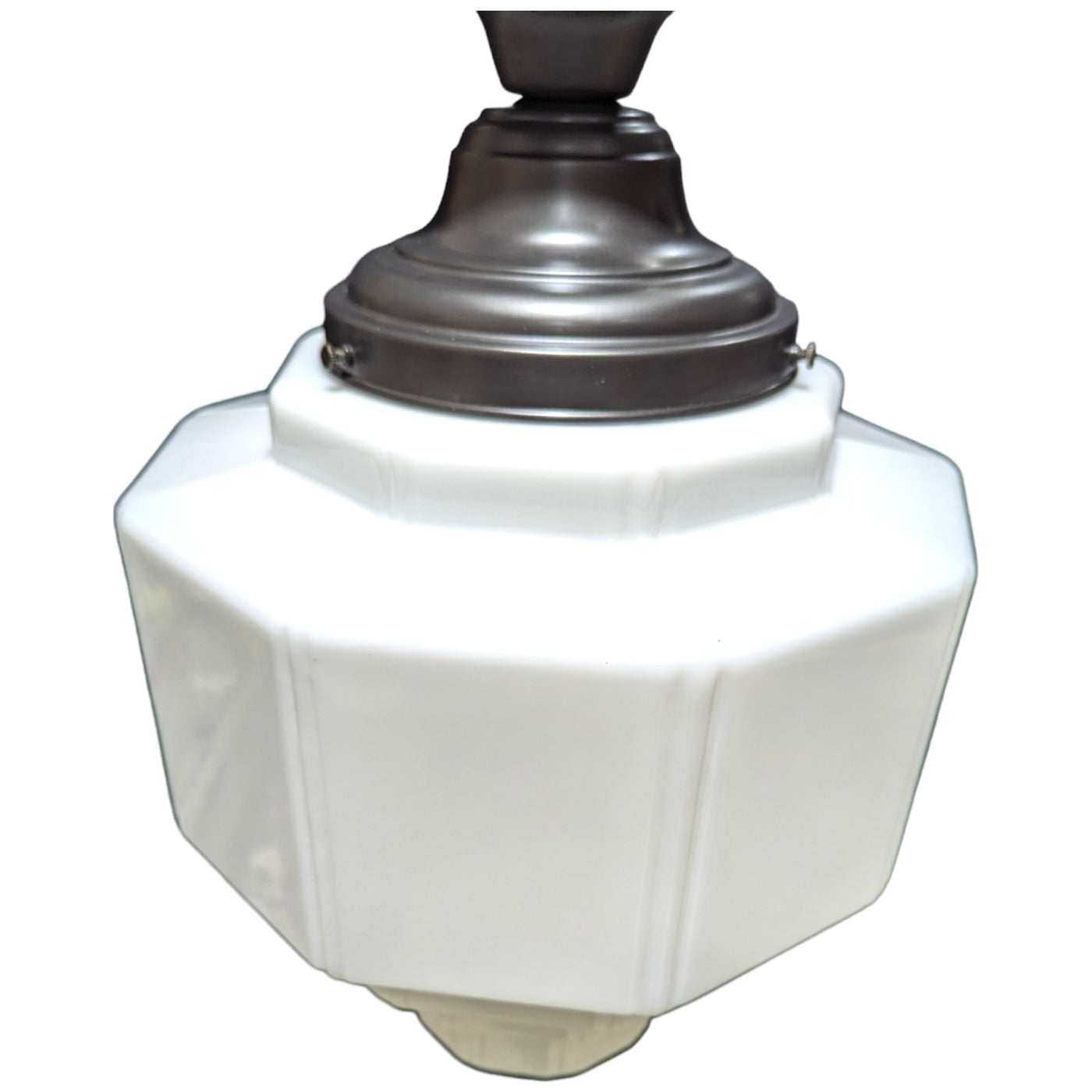 ##Antique Hardware## 19 1/2 Inch Manhattan Skyscraper Grandeur Style Semi-Flush Mount Light (Oil Rubbed Bronze Finish)