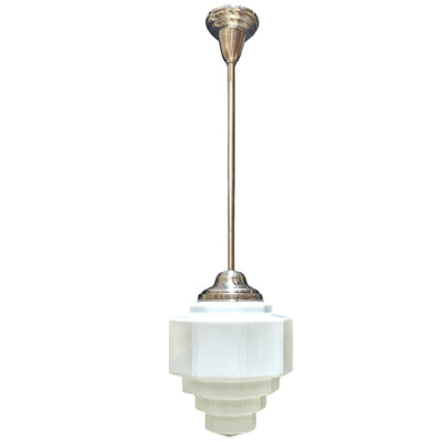 Antique Hardware 39 1/2 Inch Manhattan Skyscraper Grandeur Style Bar Light (Brushed Nickel Finish) 