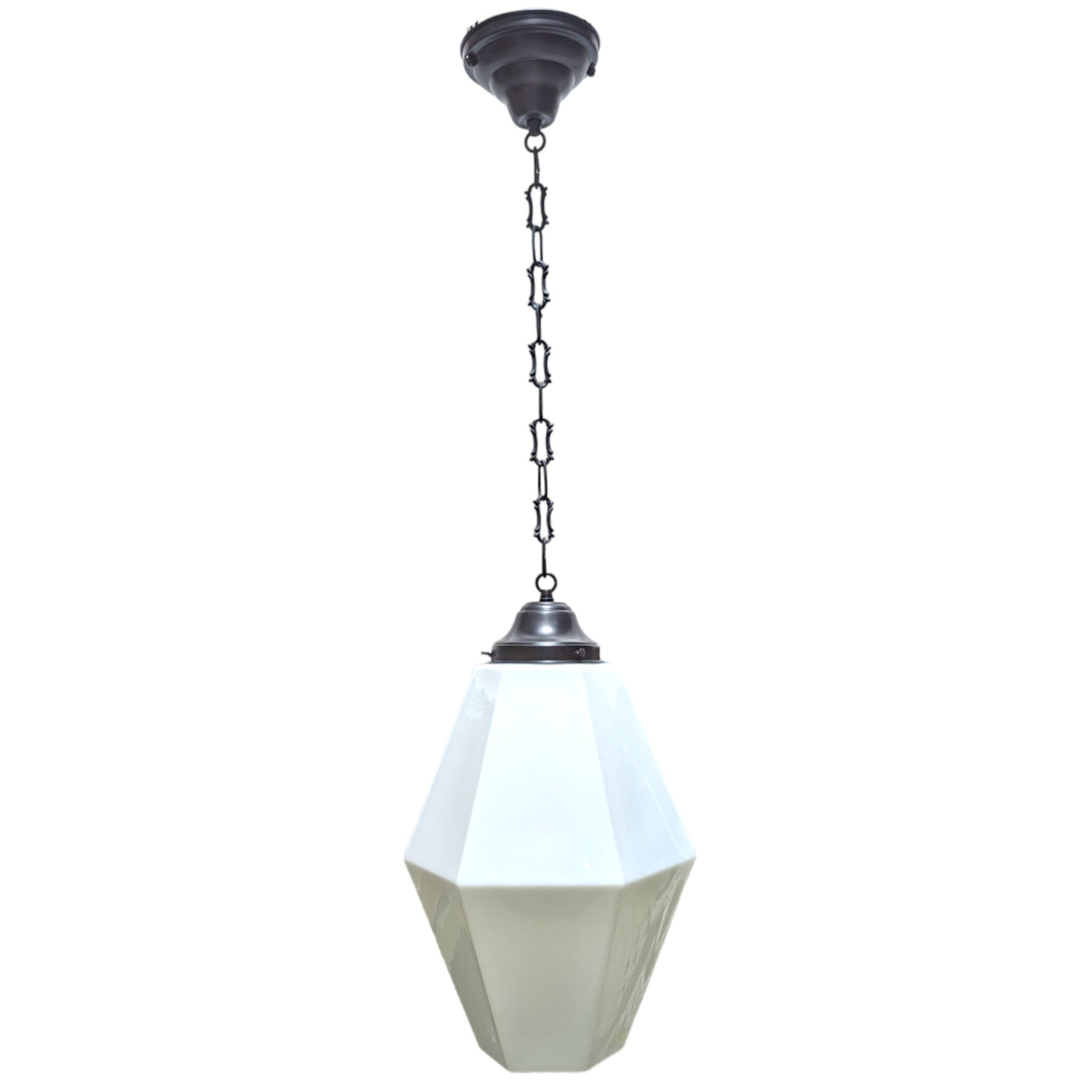 ##Antique Hardware## 38 1/2 Inch Manhattan Skyscraper Prism Style Chain Light (Oil Rubbed Bronze Finish)