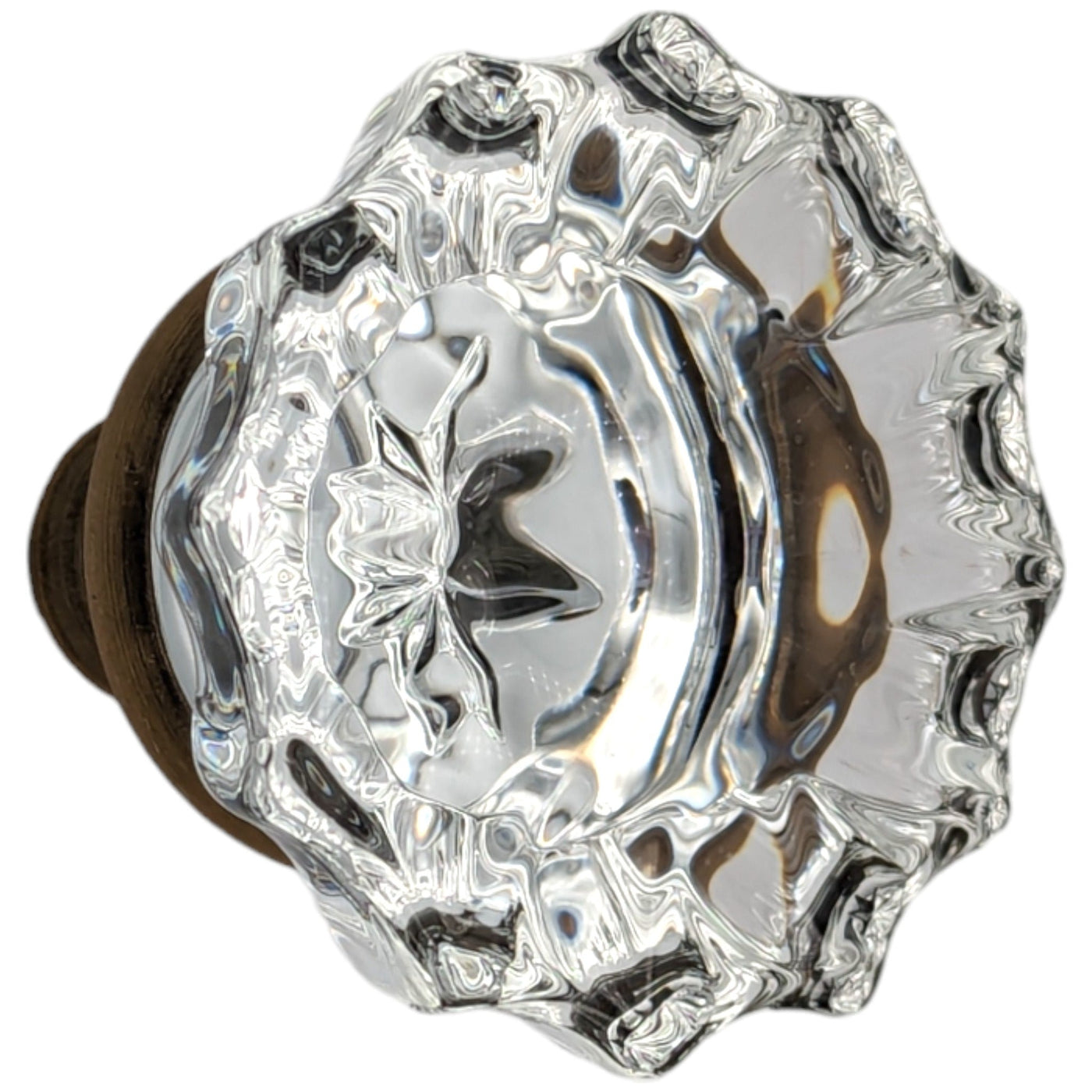 ##Antique Hardware## Fluted Crystal Spare Knob Set (Several Finishes Available)