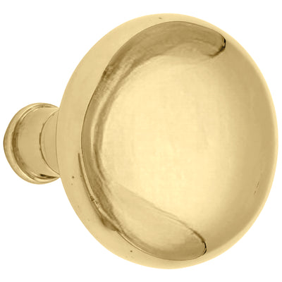 ##Antique Hardware## Open Box Sale Item Round Solid Brass Spare Door Knob Set (Polished Brass Finish)