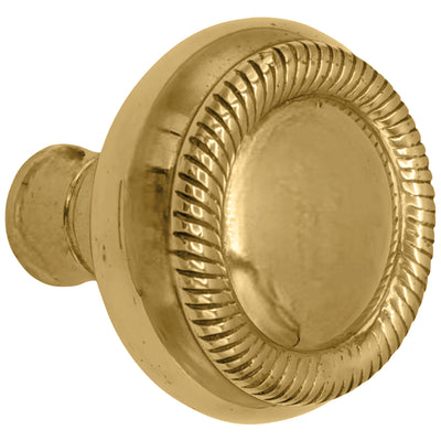 ##Antique Hardware## Georgian Roped Solid Brass Spare Door Knob Set (Several Finishes Available)